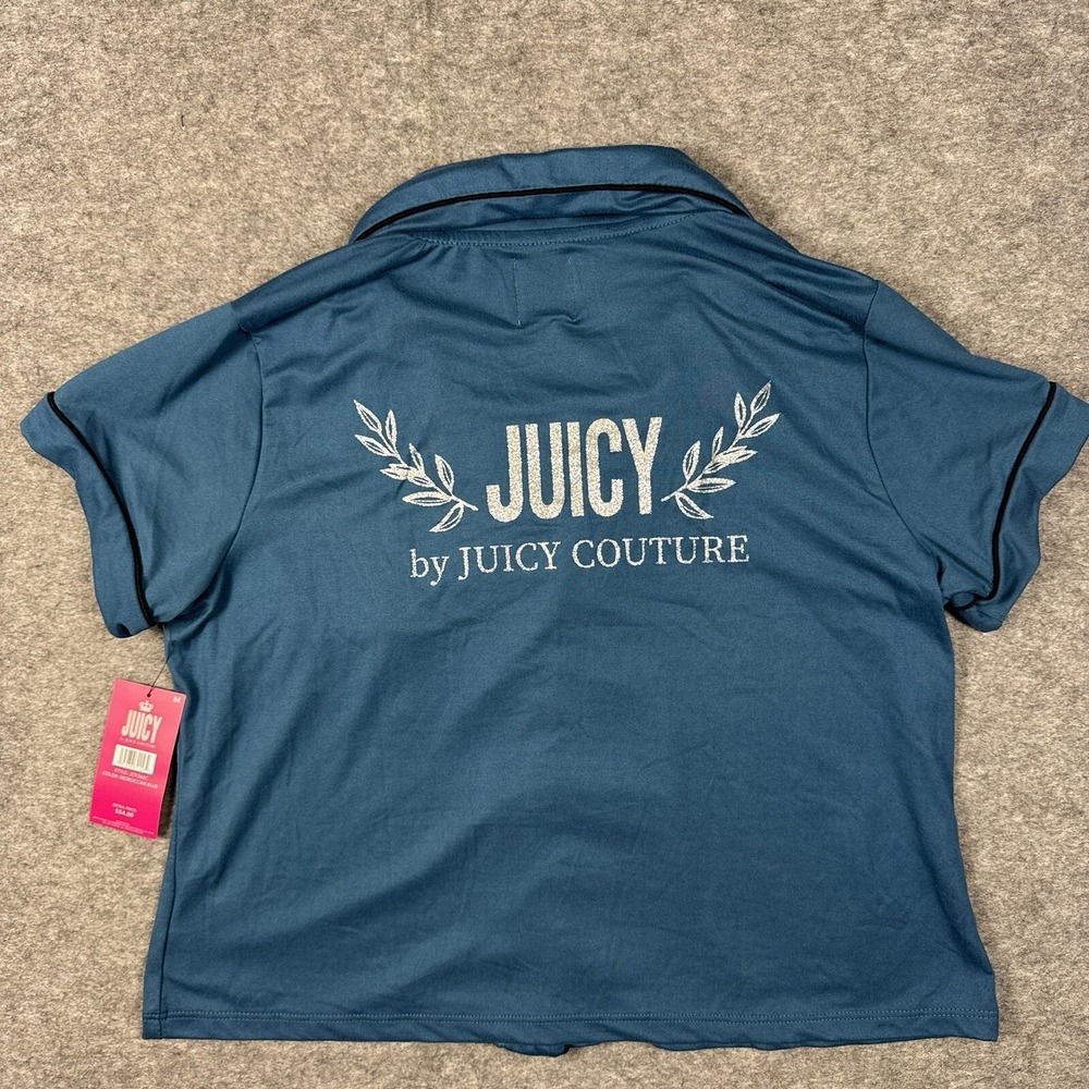 Juicy Couture Pajama Womens Medium Crop Top Sleepwear Skimpy Sexy